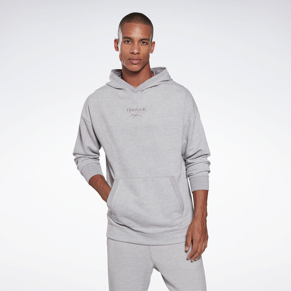 トレーニング エッセンシャルズ メランジ フーディー / Training Essentials Melange Hoodie,ﾐﾃﾞｨｱﾑｸﾞﾚｰﾍｻﾞｰ