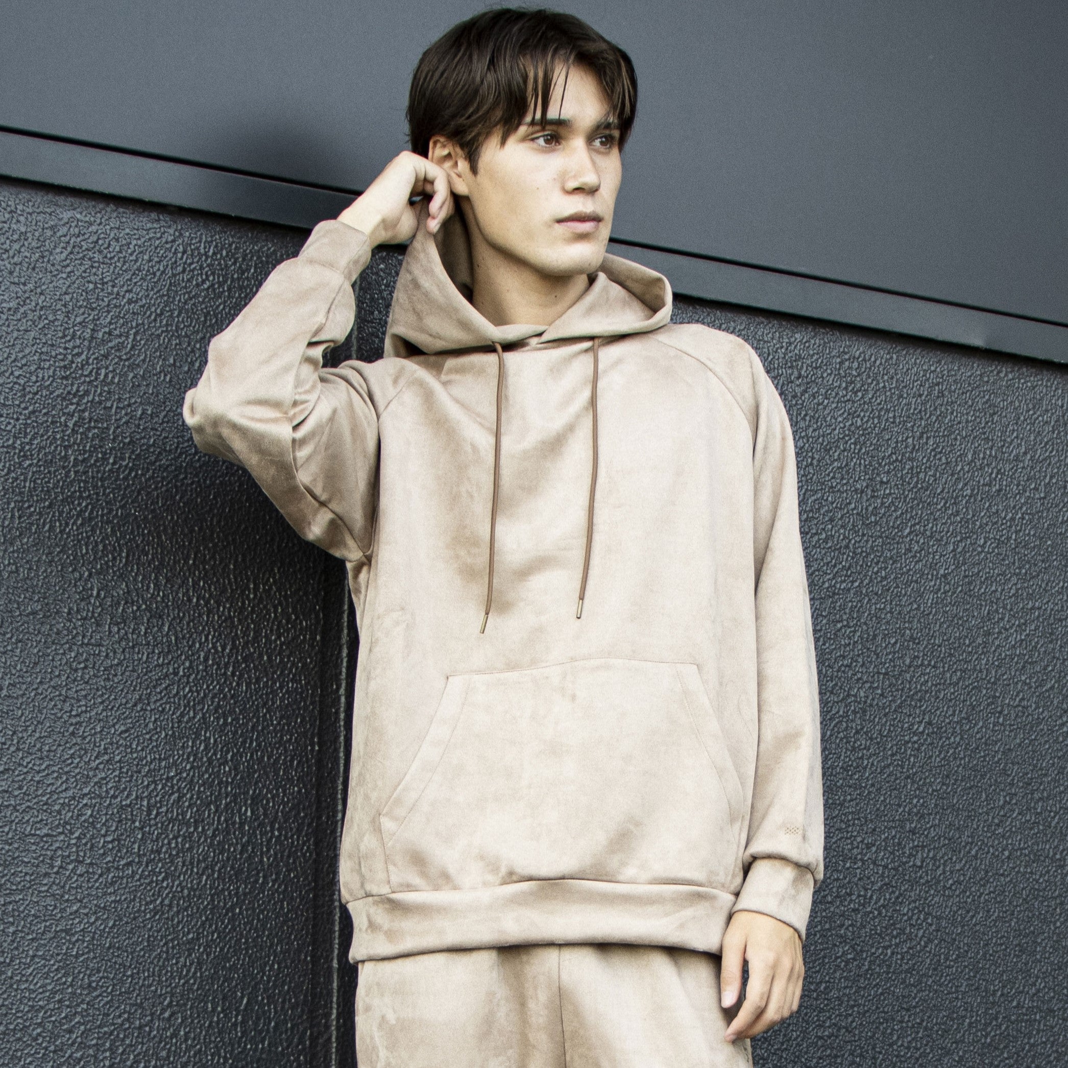 スエードライク フーディー / SUEDE LIKE HOODIE