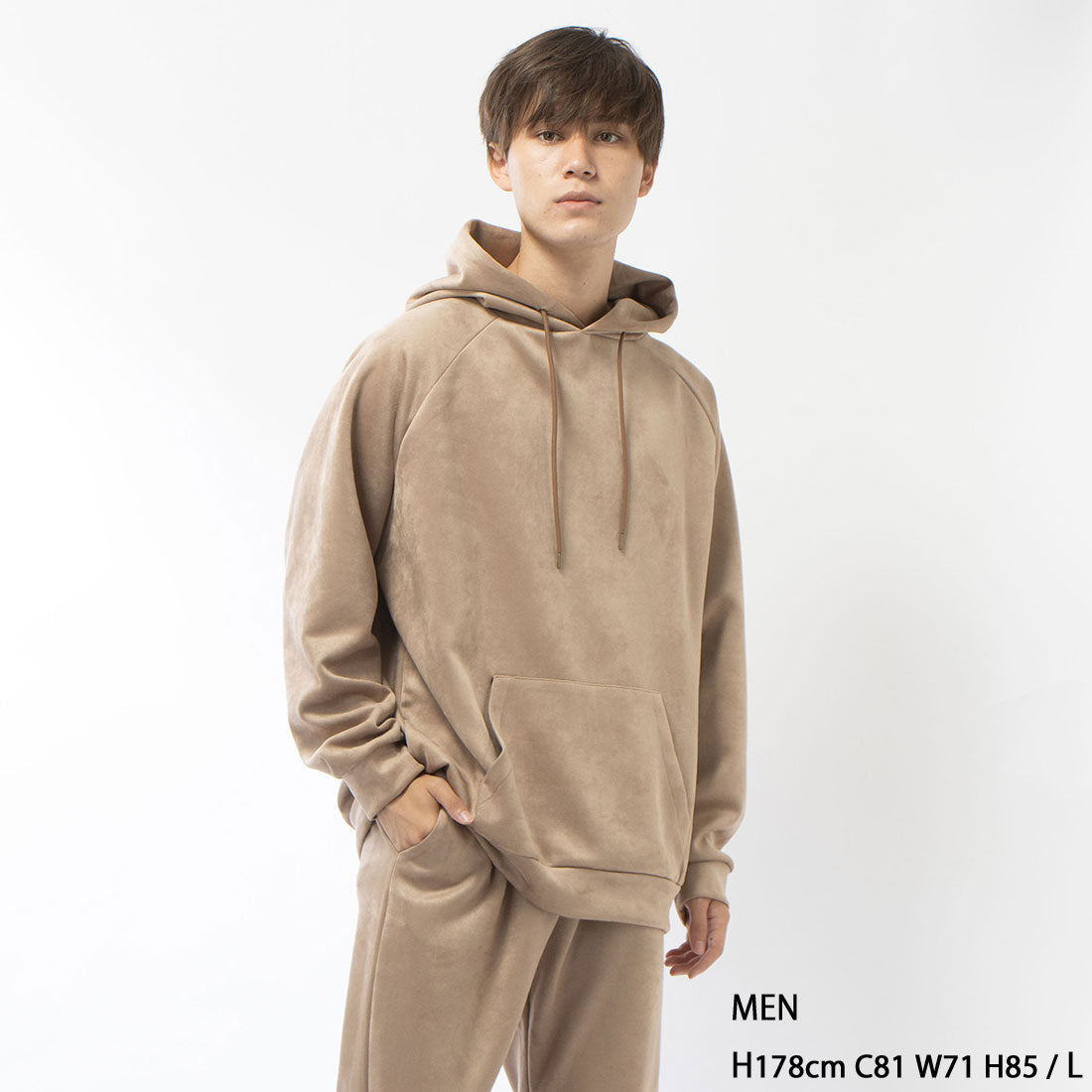 スエードライク フーディー / SUEDE LIKE HOODIE
