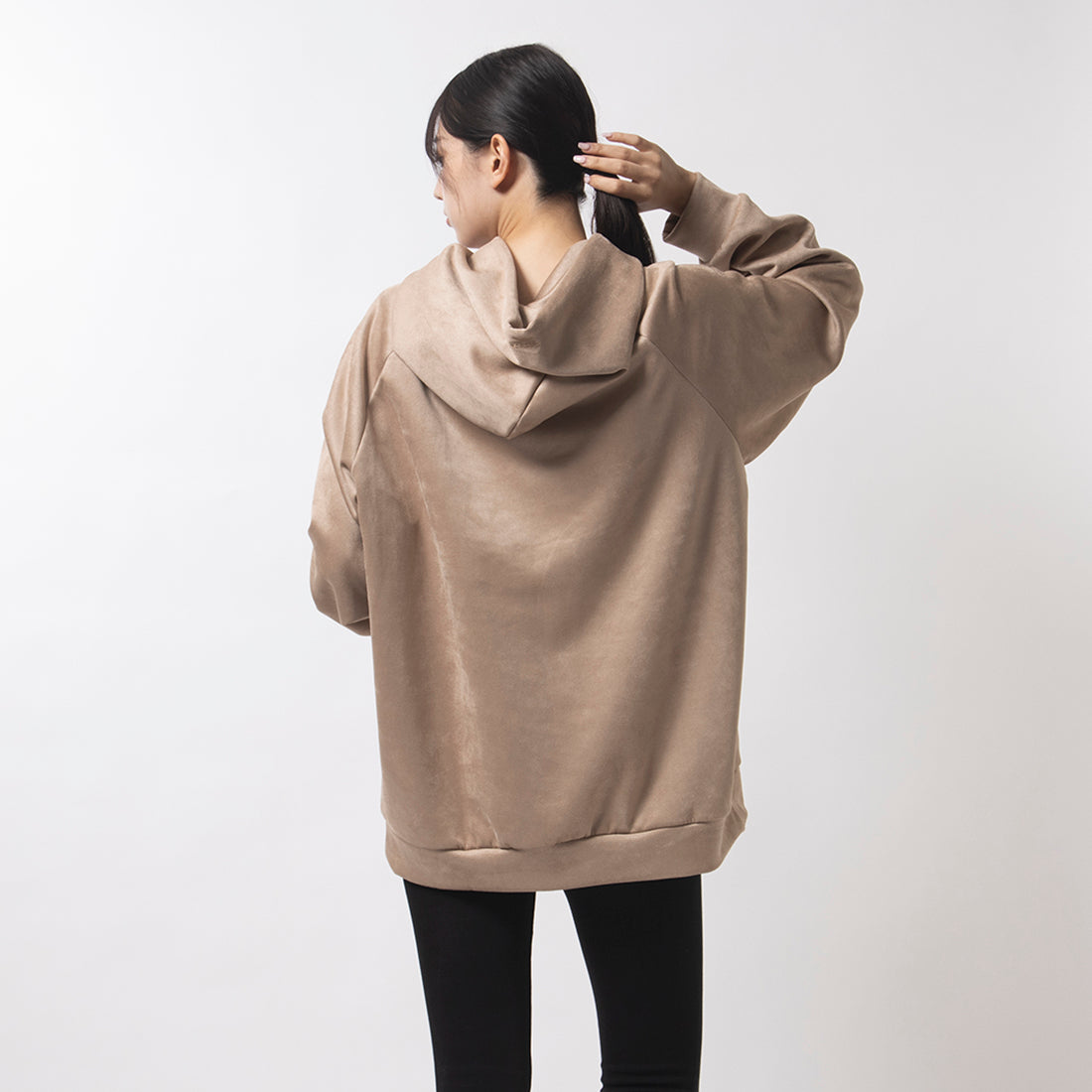 スエードライク フーディー / SUEDE LIKE HOODIE