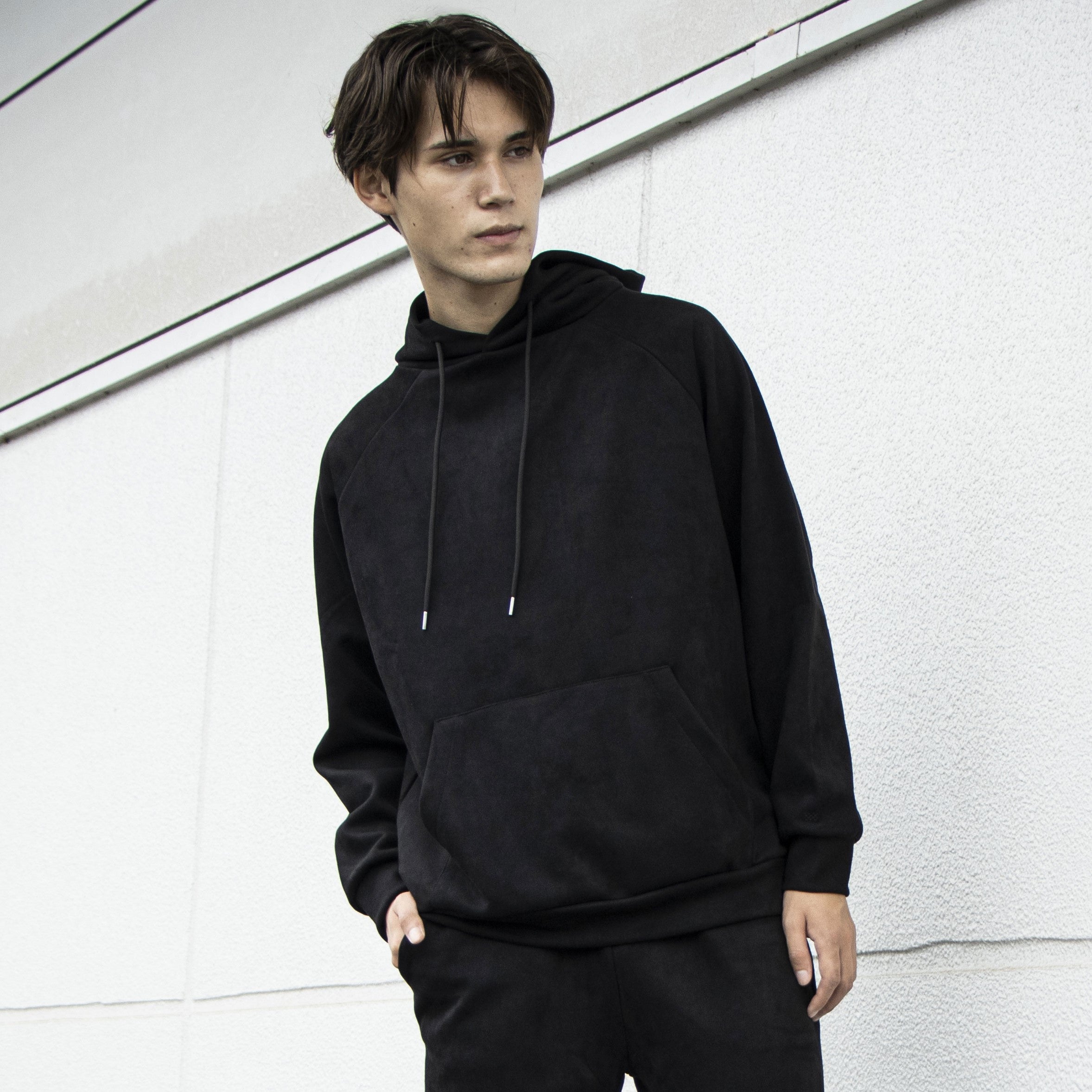 スエードライク フーディー / SUEDE LIKE HOODIE