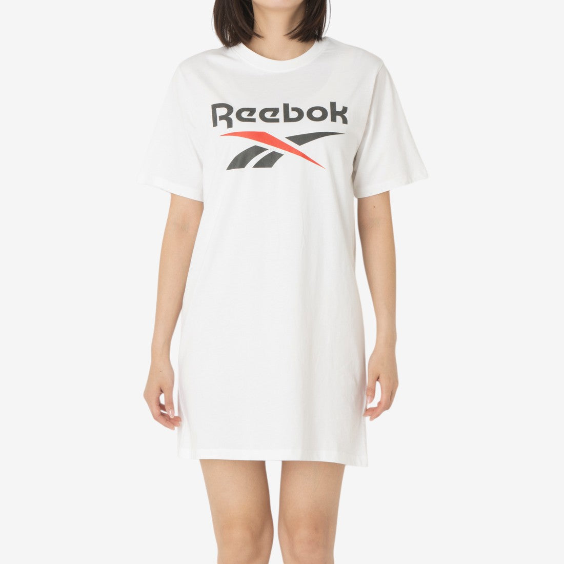 2カラーロゴ オーバーサイズ Tシャツドレス / ID 2-COLOR LOGO OVERSIZED T-SHIRT DRESS （ホワイト） ホワイト