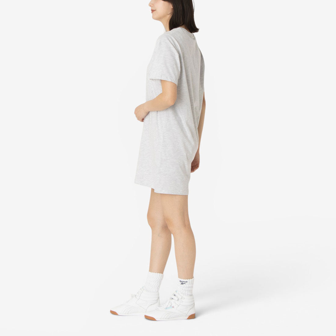 オーバーサイズ Tシャツドレス / ID OVERSIZED T-SHIRT DRESS （グレー） グレー