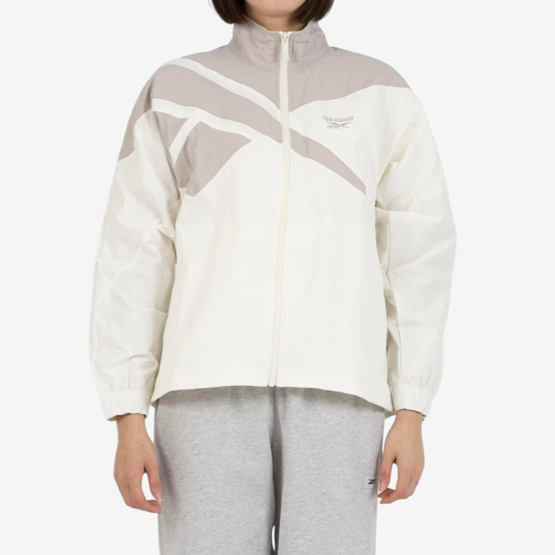 オープンヘム ベクター トラックジャケット / OPEN HEM VECTOR TRACK JACKET （チョーク/グレー） チョーク/グレー