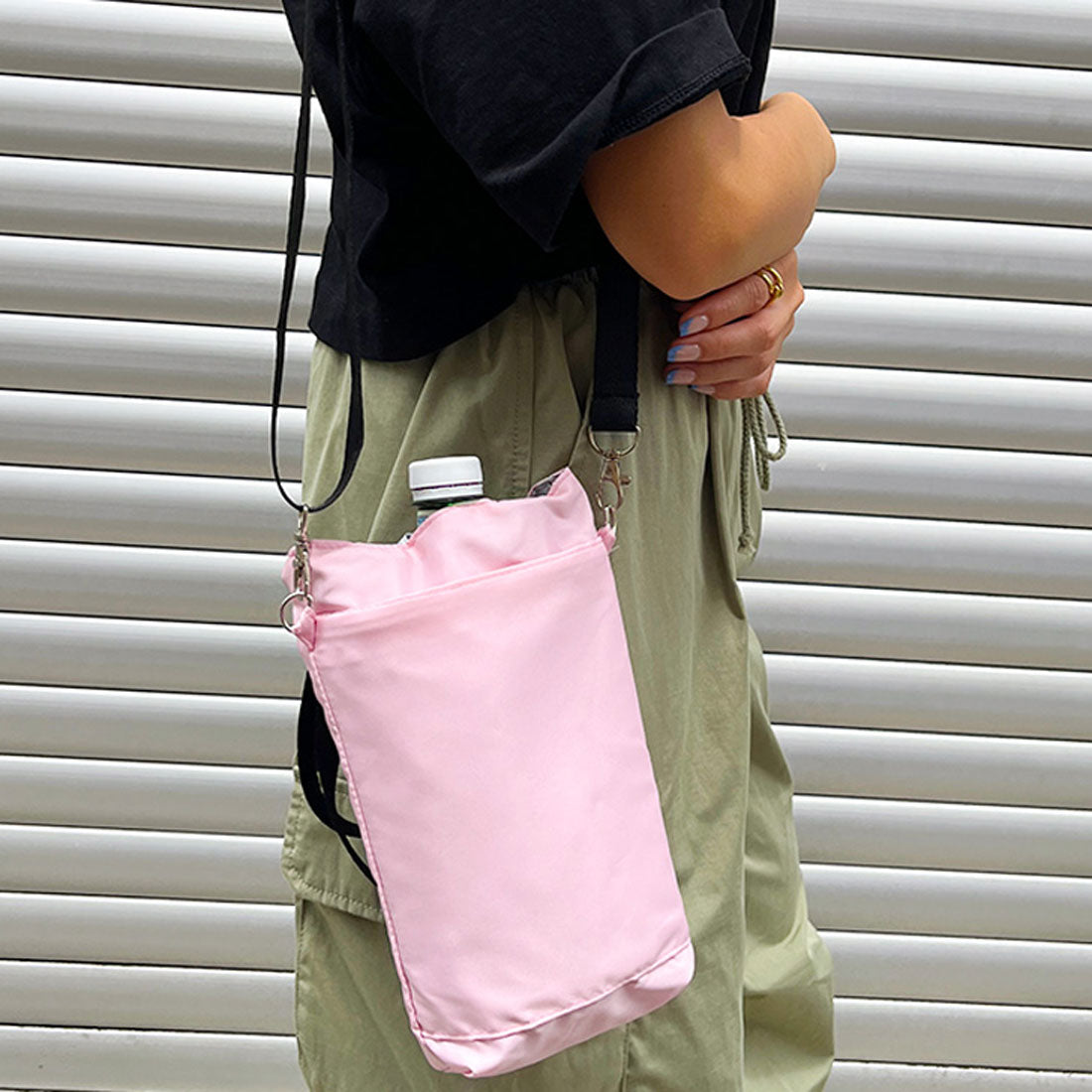 Real Style Tote Bag Shoulder Bag Insulated Lightweight Small Women's Men's Handbag Bottle Holder Water-Resistant Shoulder Carry Crossbody Water Bottle