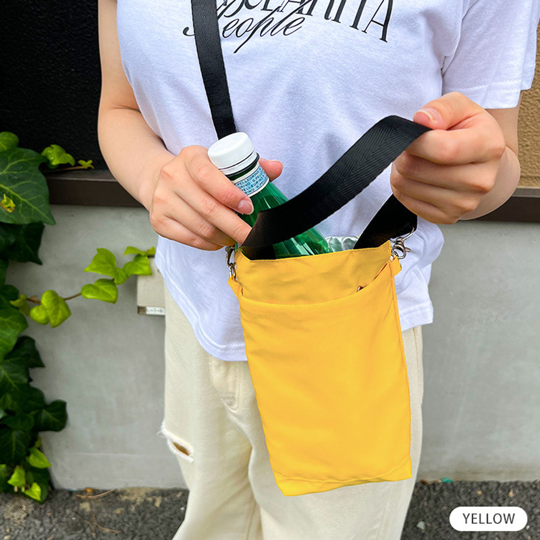 Real Style Tote Bag Shoulder Bag Insulated Lightweight Small Women's Men's Handbag Bottle Holder Water-Resistant Shoulder Carry Crossbody Water Bottle