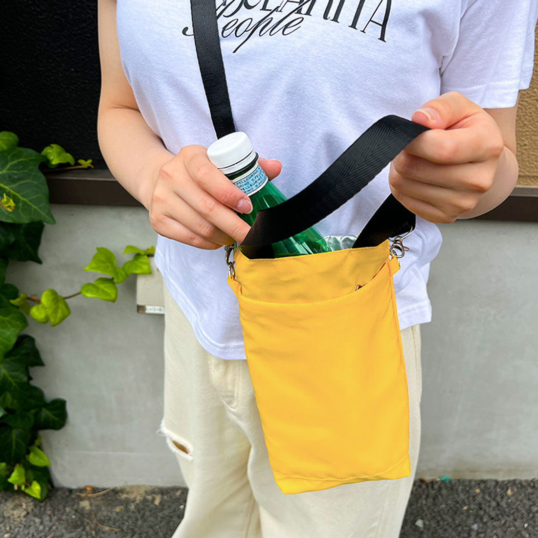 Real Style Tote Bag Shoulder Bag Insulated Lightweight Small Women's Men's Handbag Bottle Holder Water-Resistant Shoulder Carry Crossbody Water Bottle