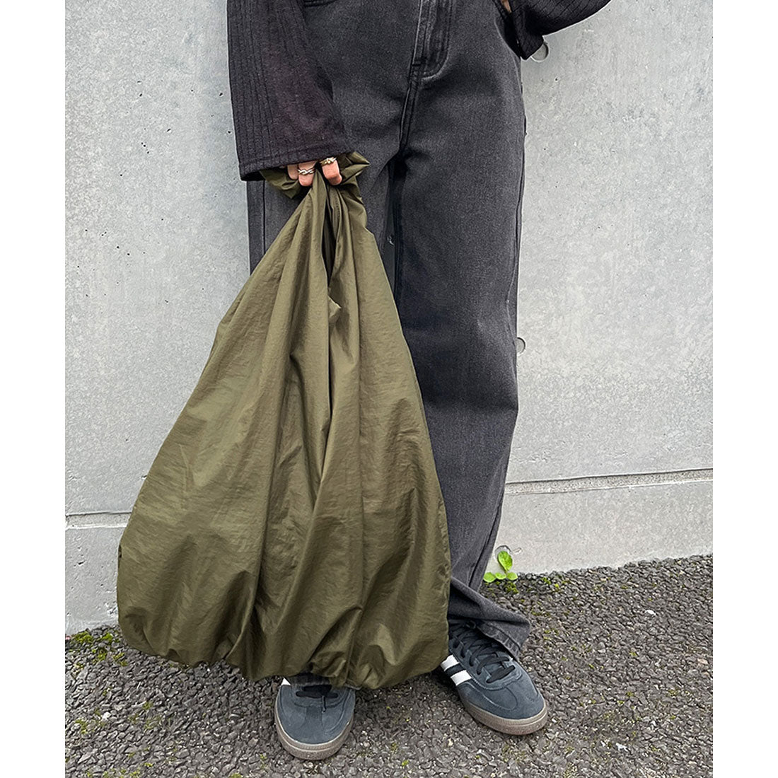 リアルスタイル REAL STYLE トートバッグ レディース メンズ a4 大きめ 大容量 軽い 通勤 軽量 エコバッグ 折り畳み おしゃれ ショルダー 肩掛け ママ 大人 黒