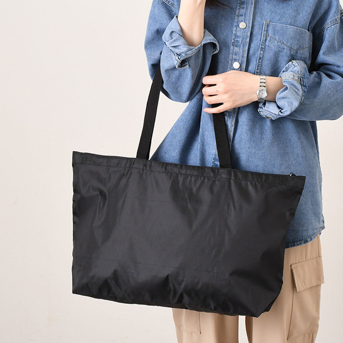 リアルスタイル REAL STYLE キャリーオンバッグ 折りたたみ 機内持ち込み 軽量 トートバッグ レディース メンズ 大きめ キャリーオン 旅行 撥水 コンパクト エコバッグ