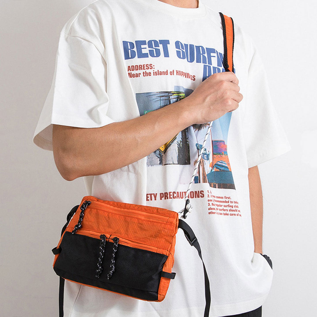 リアルスタイル REAL STYLE ショルダーバッグ サコッシュ メンズ レディース 軽い 小さい 軽量 ナイロン 斜めがけ 肩掛け ポーチ 小物入れ 収納 ミニ おしゃれ