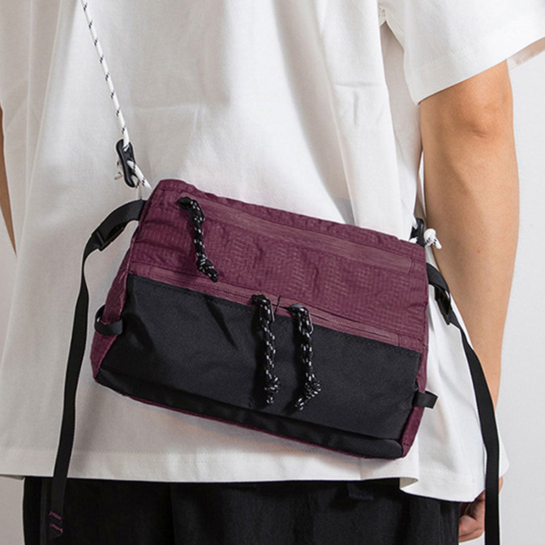 リアルスタイル REAL STYLE ショルダーバッグ サコッシュ メンズ レディース 軽い 小さい 軽量 ナイロン 斜めがけ 肩掛け ポーチ 小物入れ 収納 ミニ おしゃれ