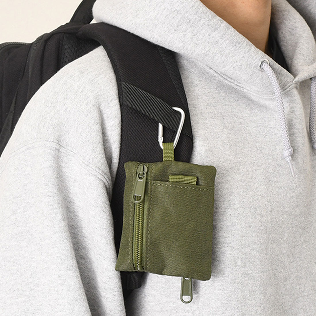 リアルスタイル REAL STYLE ポーチ 小物入れ フラグメントケース コイン カード メンズ レディース ミニ財布 小銭入れ キーホルダー カラビナ 首掛け 子供 アウトドア