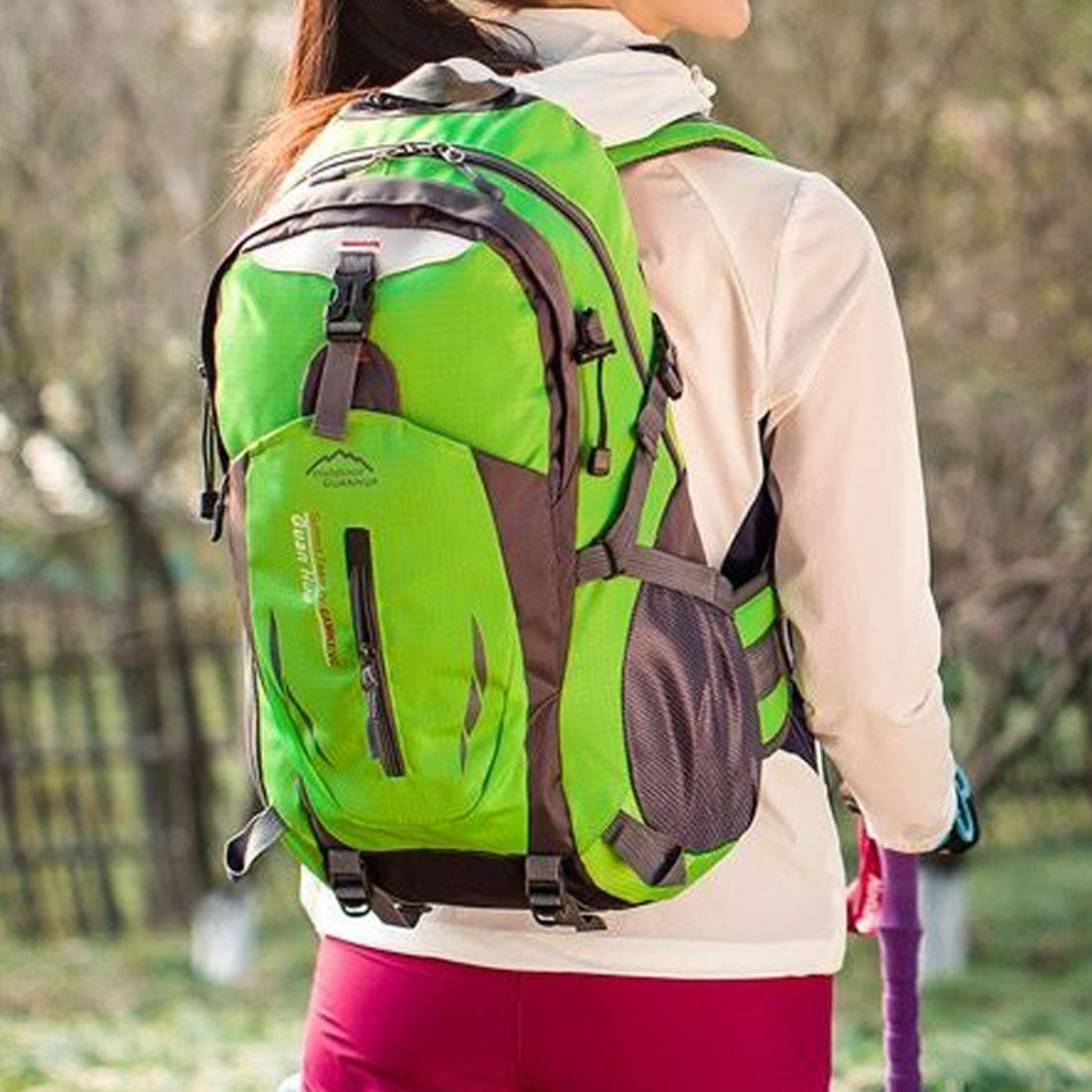 リアルスタイル REAL STYLE リュック バックパック メンズ レディース 大容量 35L 軽量 アウトドア 登山 釣り スポーツ 防災 旅行 A4 ナイロン おしゃれ 撥水 （グリーン） グリーン