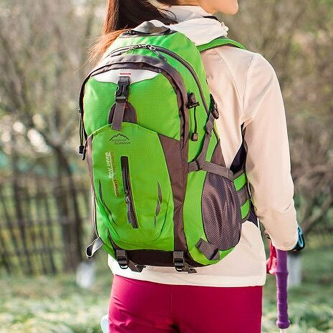 リアルスタイル REAL STYLE リュック バックパック メンズ レディース 大容量 35L 軽量 アウトドア 登山 釣り スポーツ 防災 旅行 A4 ナイロン おしゃれ 撥水 （グリーン） グリーン