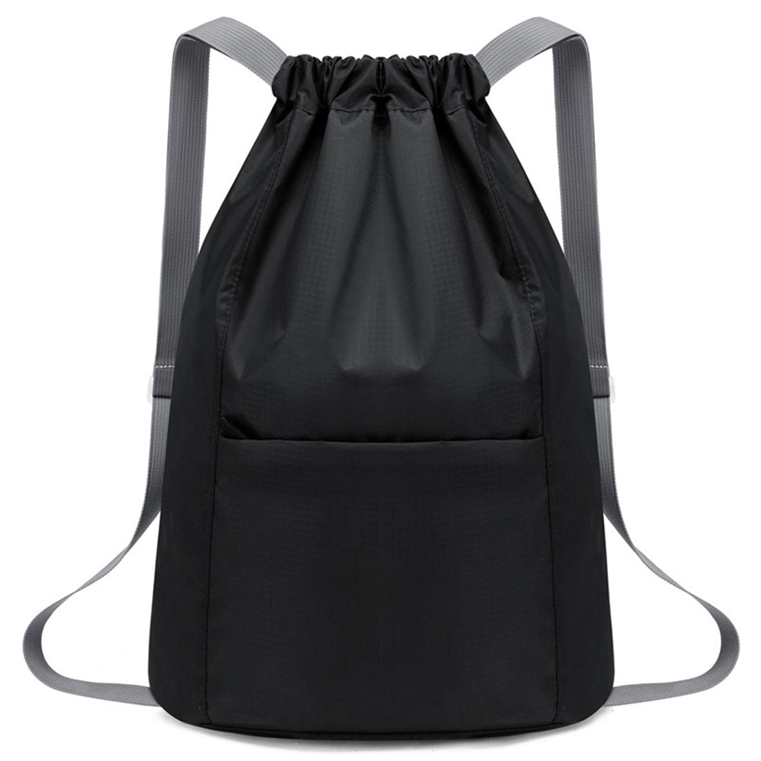 リアルスタイル REAL STYLE ナップサック リュック レディース メンズ 軽い 軽量 大容量 a4 おしゃれ ナイロン 15L ナップザック 撥水 通勤 通学 スポーツ （ブラック） ブラック
