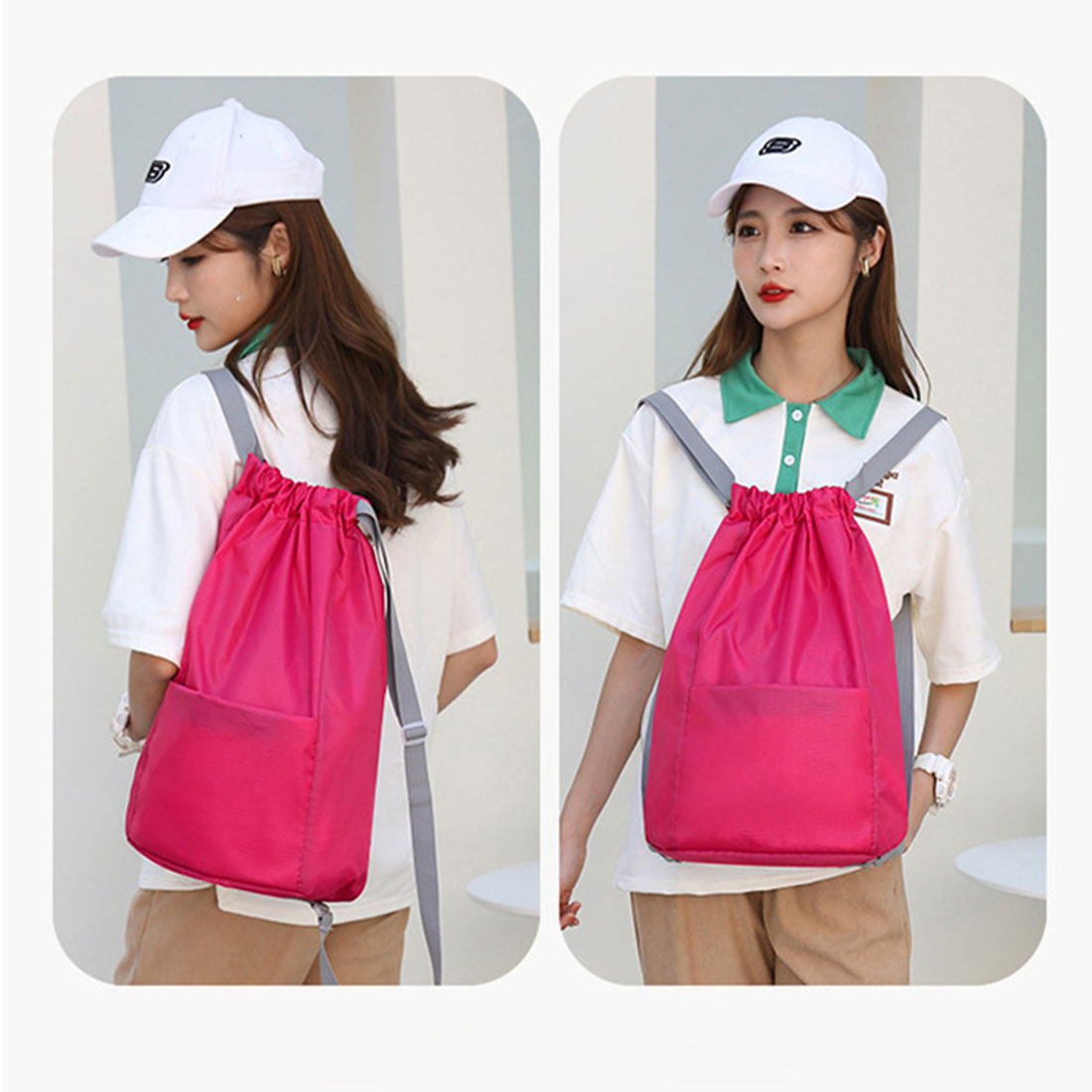 リアルスタイル REAL STYLE ナップサック リュック レディース メンズ 軽い 軽量 大容量 a4 おしゃれ ナイロン 15L ナップザック 撥水 通勤 通学 スポーツ （ブラック） ブラック