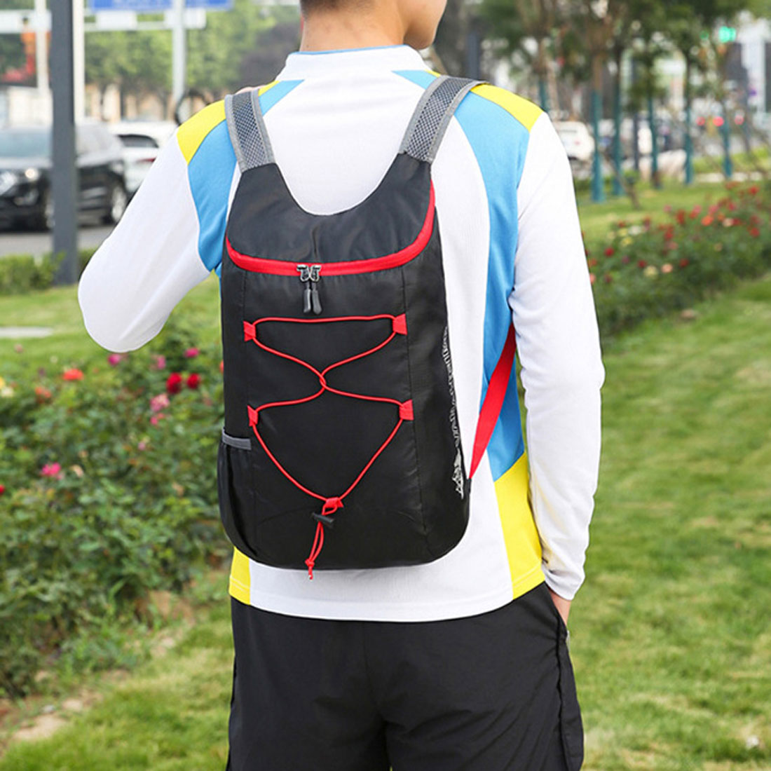 リアルスタイル REAL STYLE リュック メンズ レディース 大容量 折りたたみ 携帯 超軽量 サブバッグ シンプル 15L 旅行 防災 アウトドア おしゃれ A4 ナイロン （ライトグリーン） ライトグリーン