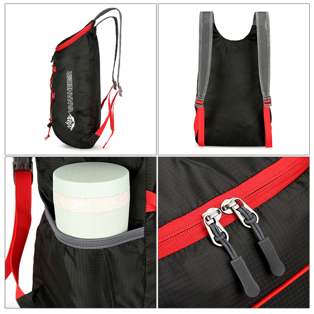 リアルスタイル REAL STYLE リュック メンズ レディース 大容量 折りたたみ 携帯 超軽量 サブバッグ シンプル 15L 旅行 防災 アウトドア おしゃれ A4 ナイロン （ライトグリーン） ライトグリーン