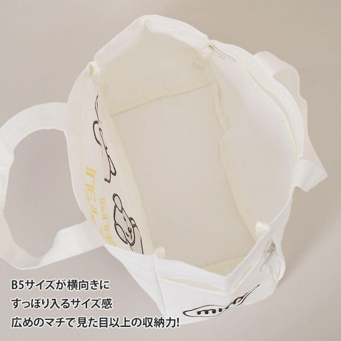 リアルスタイル REAL STYLE トートバッグ ランチバッグ レディース 小さめ 軽量 ミッフィー miffy 帆布 刺繍 b5 キャンバス キャラクター グッズ マチ広 （C） C