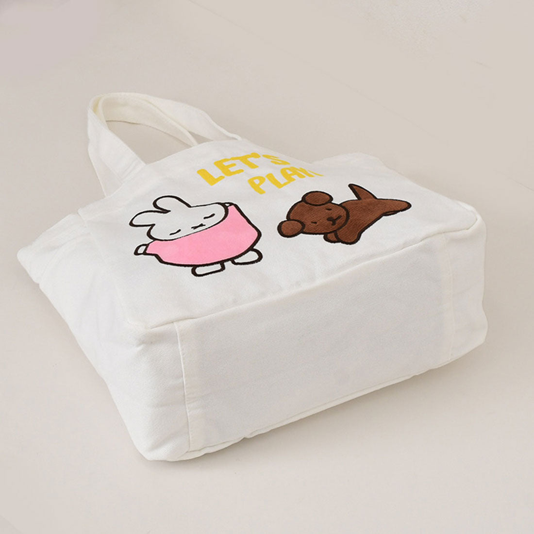 リアルスタイル REAL STYLE トートバッグ ランチバッグ レディース 小さめ 軽量 ミッフィー miffy 帆布 刺繍 b5 キャンバス キャラクター グッズ マチ広 （C） C