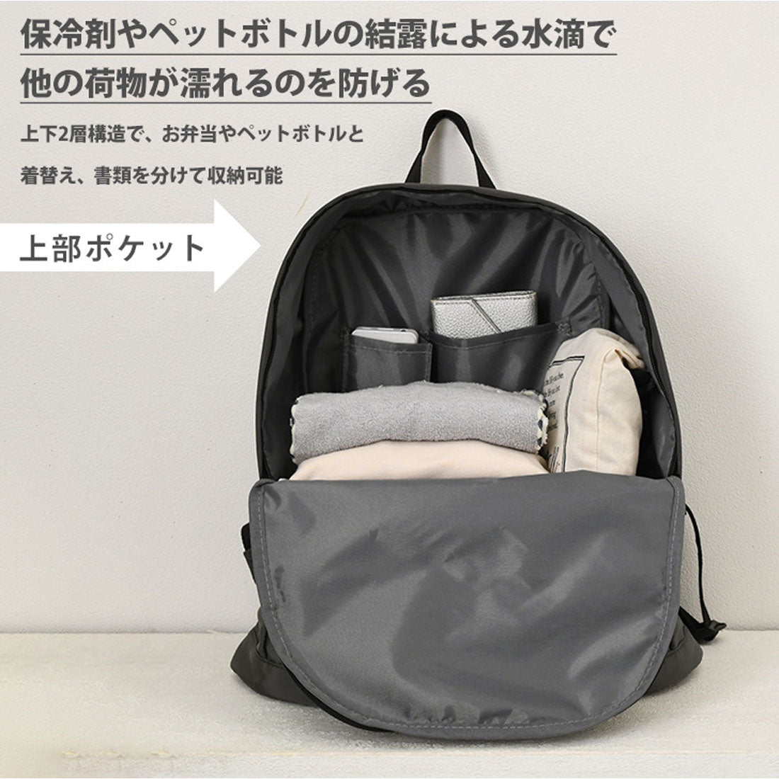 リアルスタイル REAL STYLE 保冷リュック 大容量 リュックサック メンズ レディース 軽量 a4 保冷バッグ 保温 夏 chou-porte 撥水 アウトドア レジャー （ブラック） ブラック