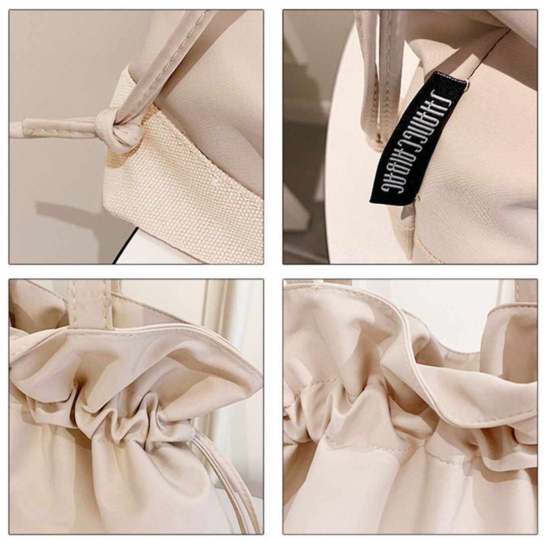 REAL STYLE Tote Bag A4 Lightweight Oshikatsu Fan Live Jumbo Uchiwa Drawstring Simple Sub-bag Cloth Canvas