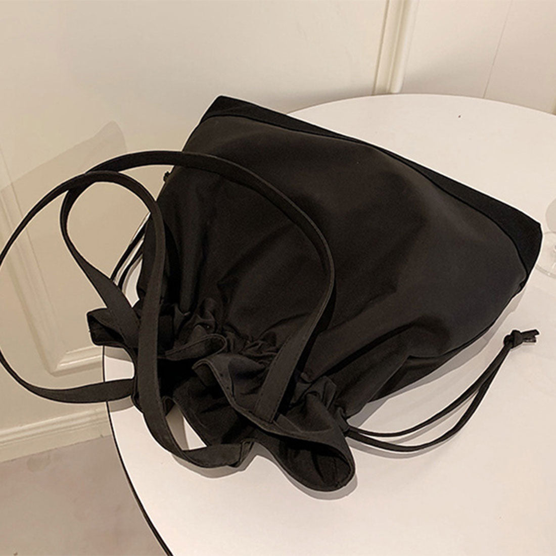 REAL STYLE Tote Bag A4 Lightweight Oshikatsu Fan Live Jumbo Uchiwa Drawstring Simple Sub-bag Cloth Canvas