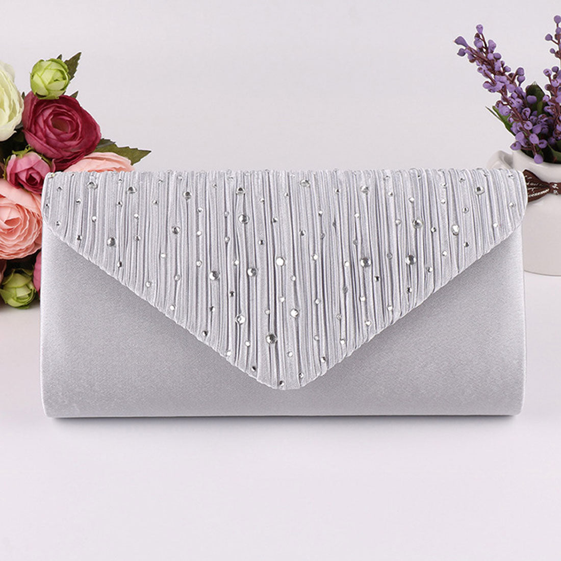 リアルスタイル REAL STYLE クラッチバッグ 結婚式 パーティー ショルダー チェーン 斜めがけ 華やか ラインストーン 上品 お呼ばれ