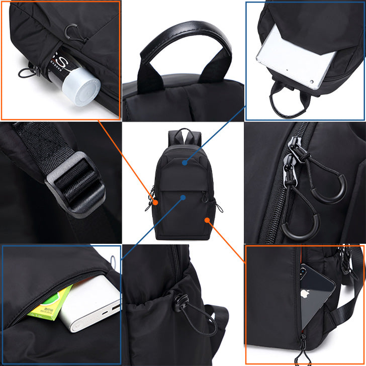 リアルスタイル REAL STYLE リュック メンズ レディース 撥水 大容量 通勤 通学 黒 A4 軽量 軽い コンパクト シンプル 多収納 リュックサック 背面ポケット