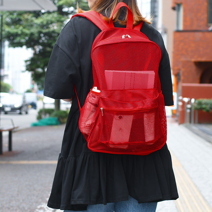 リアルスタイル REAL STYLE リュック バックパック メンズ レディース大容量 メッシュ 19L バッグ 通学 黒 シンプル 軽量 通勤 A4 スポーツ おしゃれ ママ