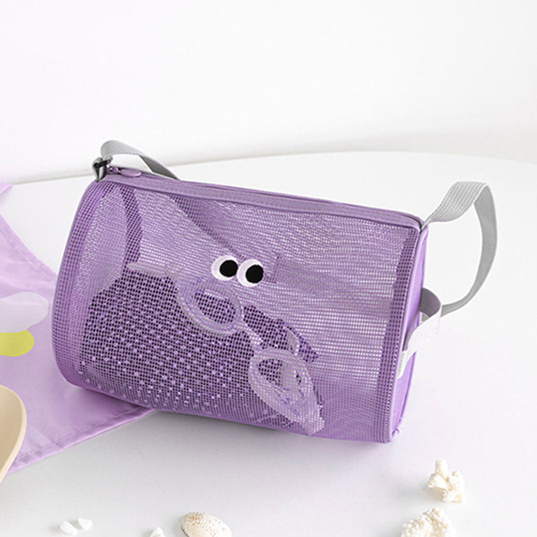 リアルスタイル REAL STYLE ショルダーバッグ メンズ レディース 子供 ミニ メッシュ 軽い 肩掛け ドラムバッグ レジャー 海 プール 公園 夏 目玉 かわいい 目玉デザイン