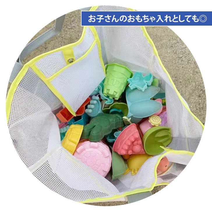 リアルスタイル REAL STYLE トートバッグ レディース メンズ メッシュ 大容量 スパバッグ 温泉バッグ サウナ 軽い 夏 海 プール 大きめ 無地 シンプル レジャー