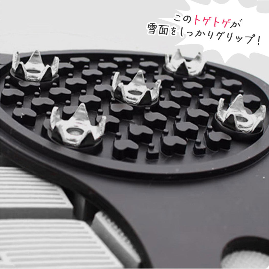 Real Style Ice Spike Snow Spike Anti-Slip Snow Shoes for Men, Women, and Kids - Winter Measures, Shoe Sole, Business, Freezing Ice [Non-Returnable Item]