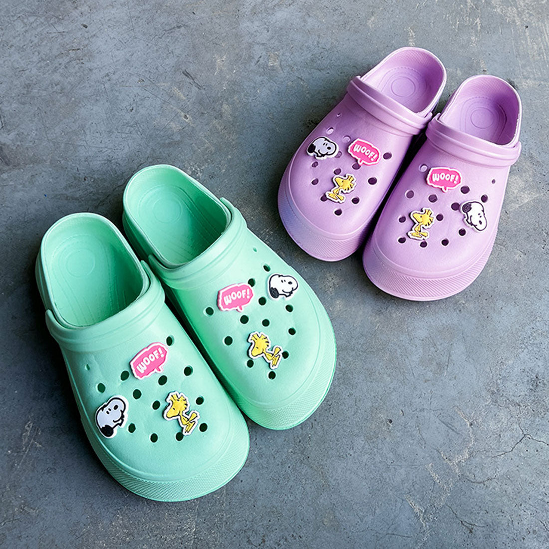 Real Style Sandals Holey Sandals Clog Sabot Character Snoopy Miffy Slippers Veranda Indoor Outdoor Entrance
