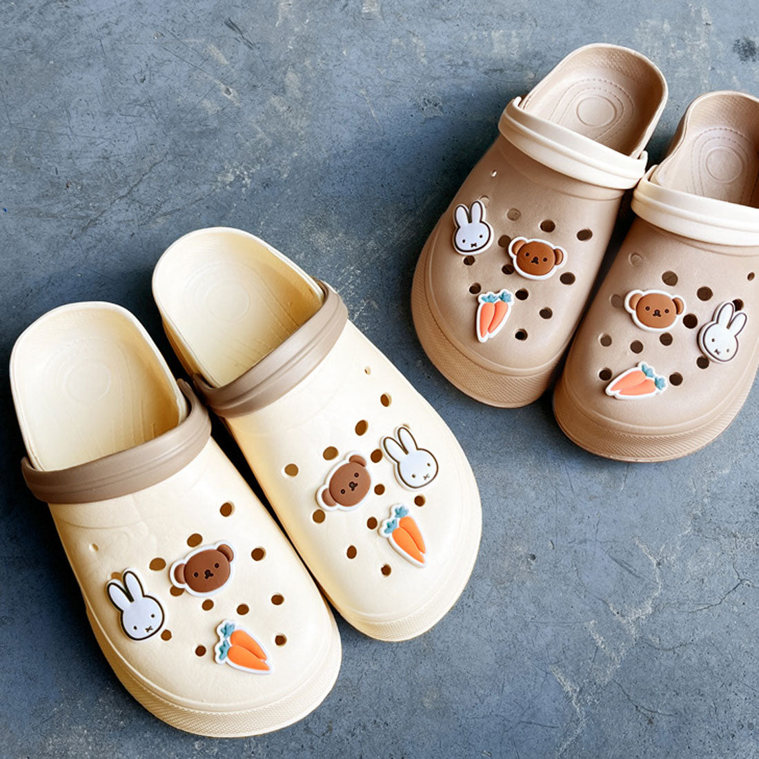 Real Style Sandals Holey Sandals Clog Sabot Character Snoopy Miffy Slippers Veranda Indoor Outdoor Entrance