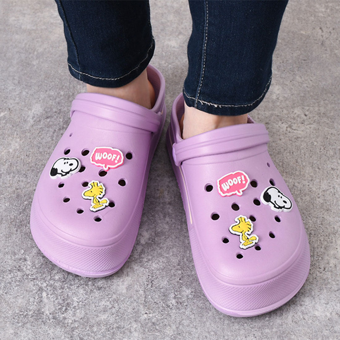 Real Style Sandals Holey Sandals Clog Sabot Character Snoopy Miffy Slippers Veranda Indoor Outdoor Entrance