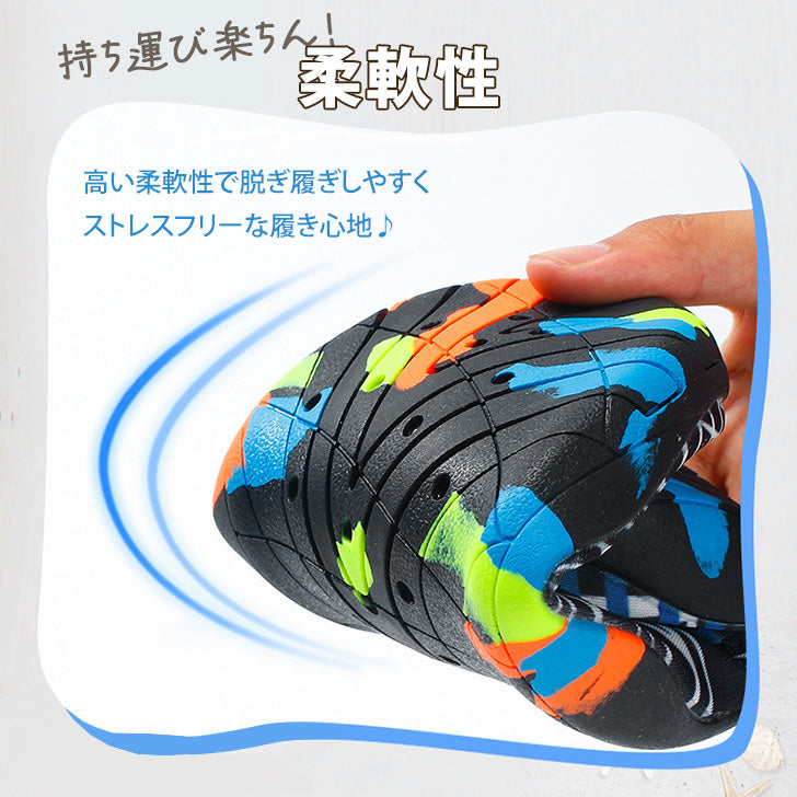 Real Style Marine Shoes for Men and Women, Water-Resistant Aqua Shoes, Water Shoes for Adults, Lightweight Beach Shoes, Footwear for Sea, River, Pool, Disaster Prevention, Gym, Non-Slip Sandals.
