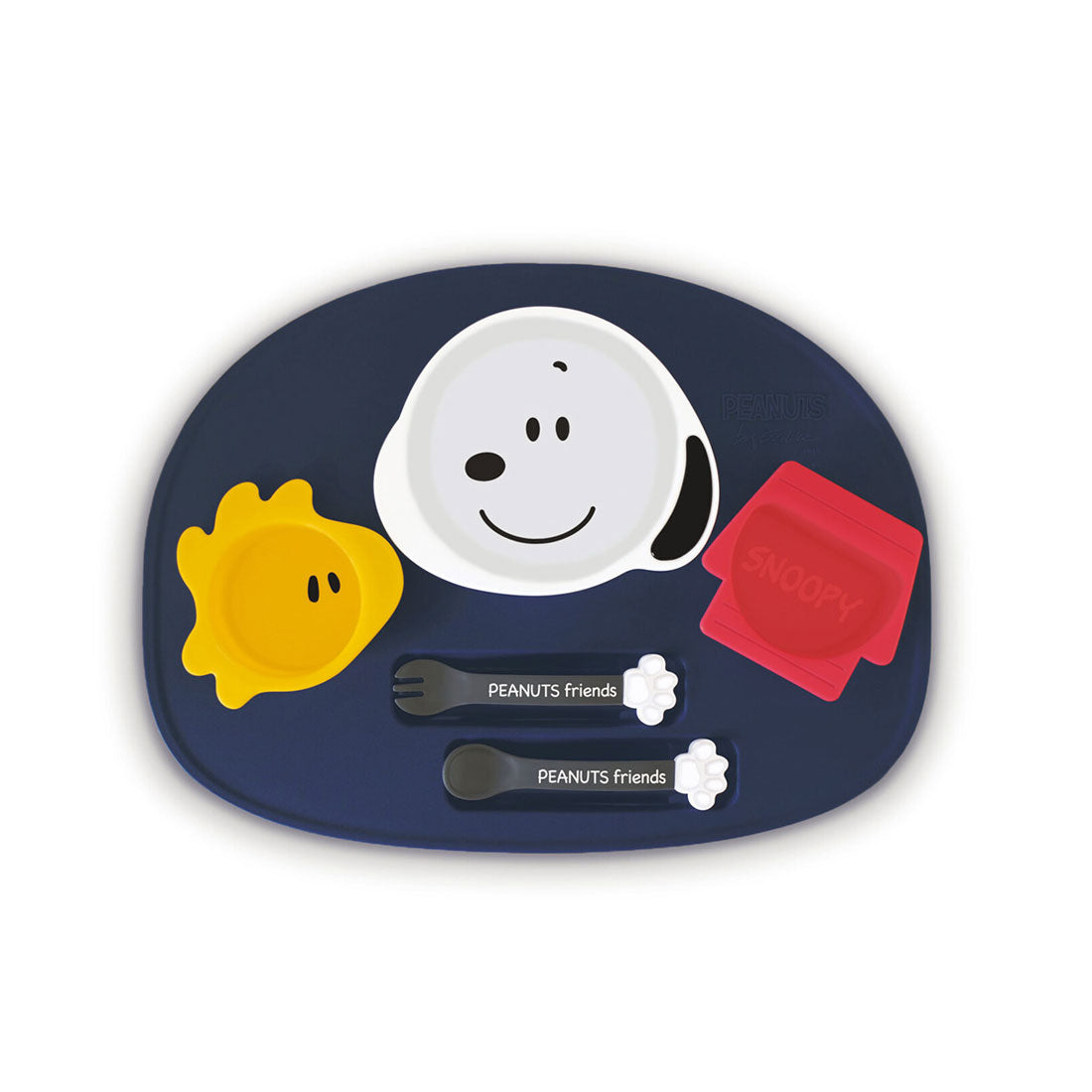 Real Style Lunch Plate Snoopy Dishwasher Safe Microwave Safe Kids Baby Infant Baby Food Plastic Made in Japan Plate Tableware Character 【Non-returnable item】