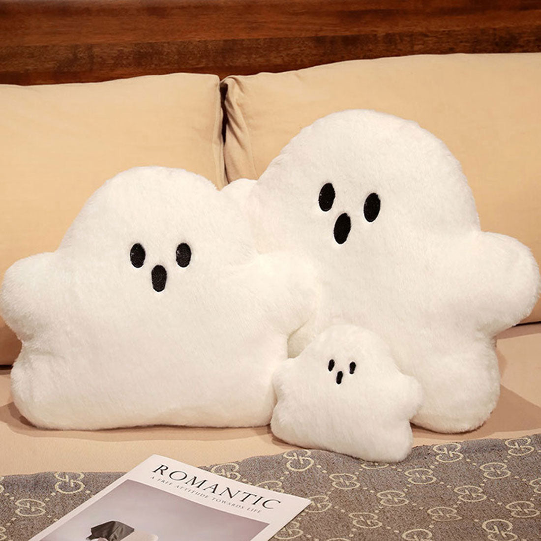リアルスタイル REAL STYLE ハロウィン クッション ぬいぐるみ 抱き枕 おばけ オバケ 雑貨 グッズ インテリア 飾り 装飾 部屋 ソファ 置き物 かわいい キッズ