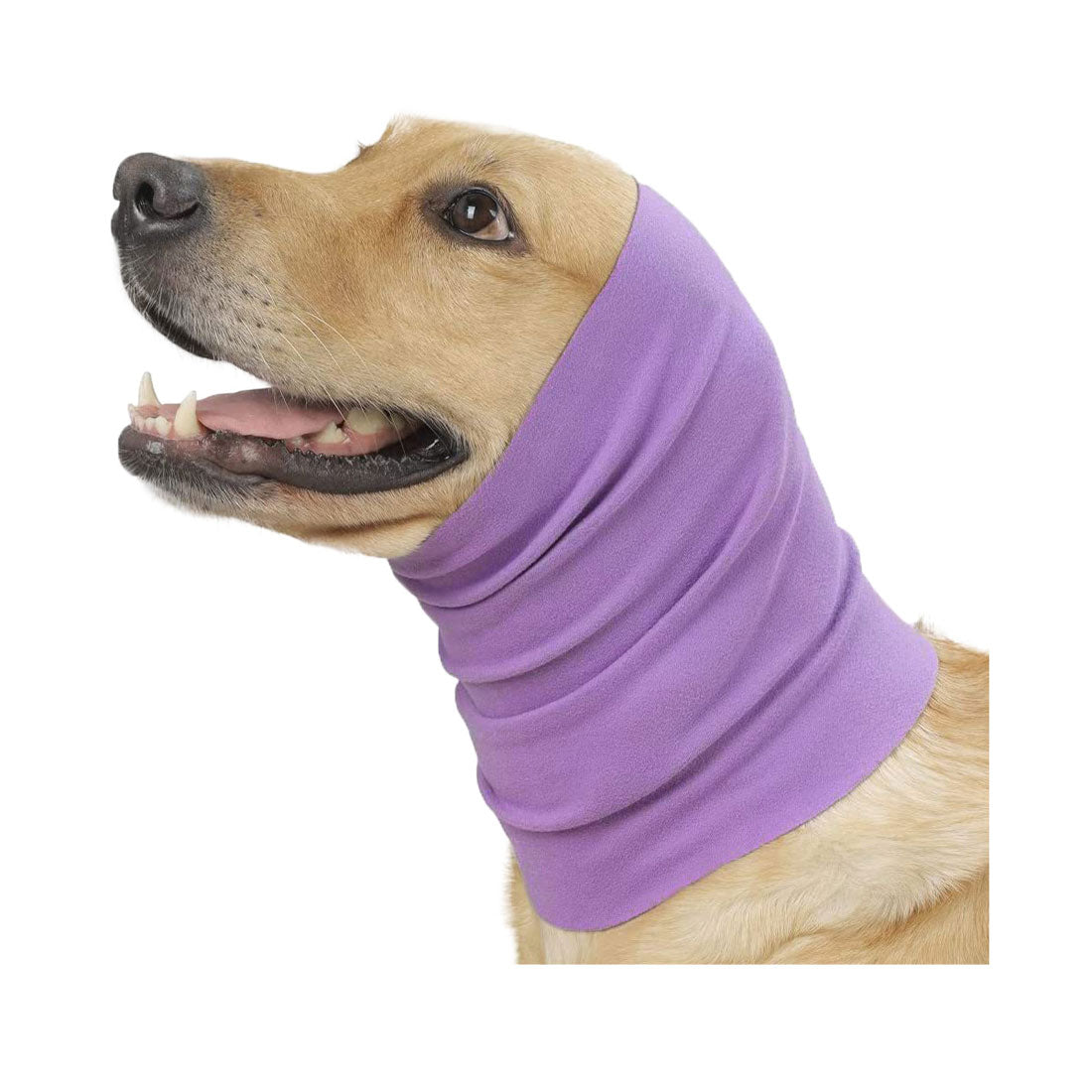 リアルスタイル REAL STYLE ペット用品 スヌード 犬 猫 耳カバー マフラー ネックウォーマー イヤーマフ 耳汚れ防止 騒音防止 グルーミング 服 冬 防寒 お散歩,パープル