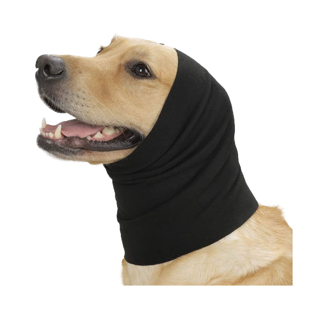 リアルスタイル REAL STYLE ペット用品 スヌード 犬 猫 耳カバー マフラー ネックウォーマー イヤーマフ 耳汚れ防止 騒音防止 グルーミング 服 冬 防寒 お散歩,ブラック
