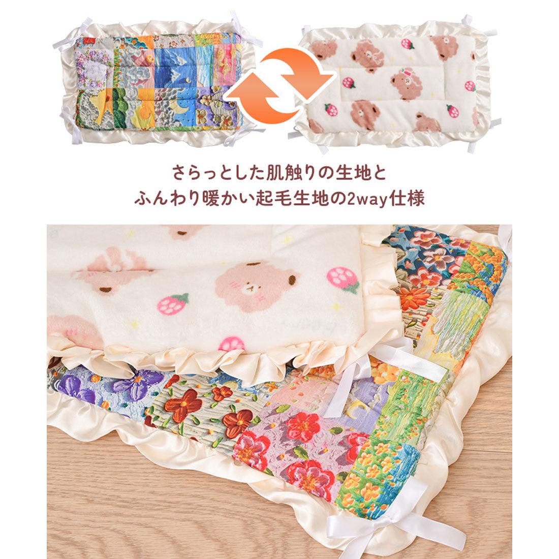 リアルスタイル REAL STYLE ペットマット ベッド クッション ペット用品 犬 猫 冬 パッド 床 敷き ハウス 防寒  暖かい 小型 中型 洗える 春夏 リバーシブル【返品不可商品】