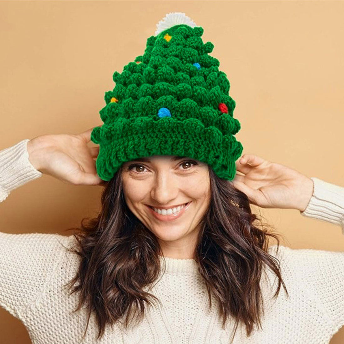 リアルスタイル REAL STYLE クリスマス コスプレ ツリー 衣装 帽子 ニット帽 レディース メンズ 子供 ベビー 仮装 飾り パーティーグッズ