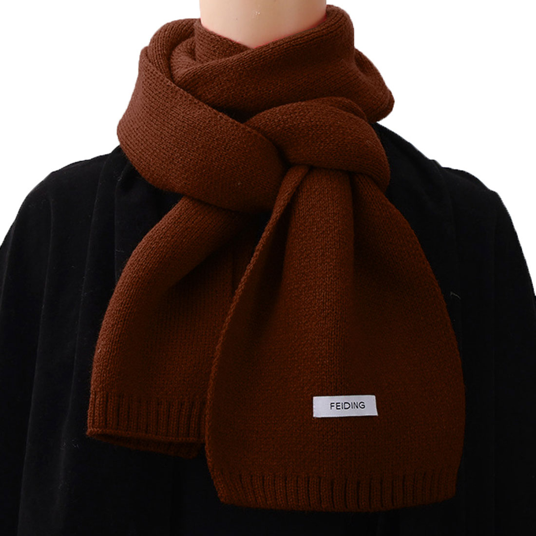 Real Style Muffler Stole Ladies Men's Snood Knit Mini Short Autumn Win