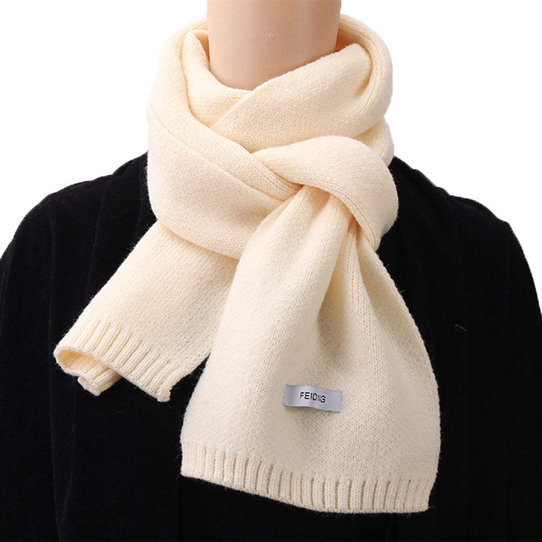 Real Style Muffler Stole Ladies Men's Snood Knit Mini Short Autumn Win