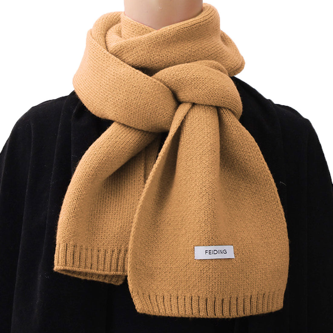 リアルスタイル REAL STYLE マフラー ストール レディース メンズ スヌード ニット ミニ ショート 秋冬 防寒 あったか かわいい おしゃれ シンプル 暖かい