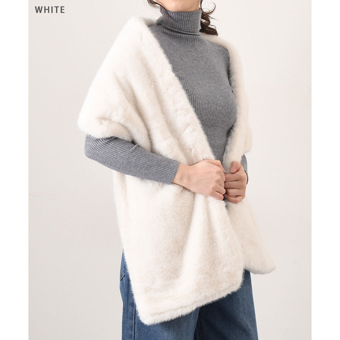 リアルスタイル REAL STYLE ショール ストール ティペット マフラー レディース 大判 結婚式 冬 フェイクファー 防寒 あったか 暖かい 厚手 おしゃれ 可愛い 上品
