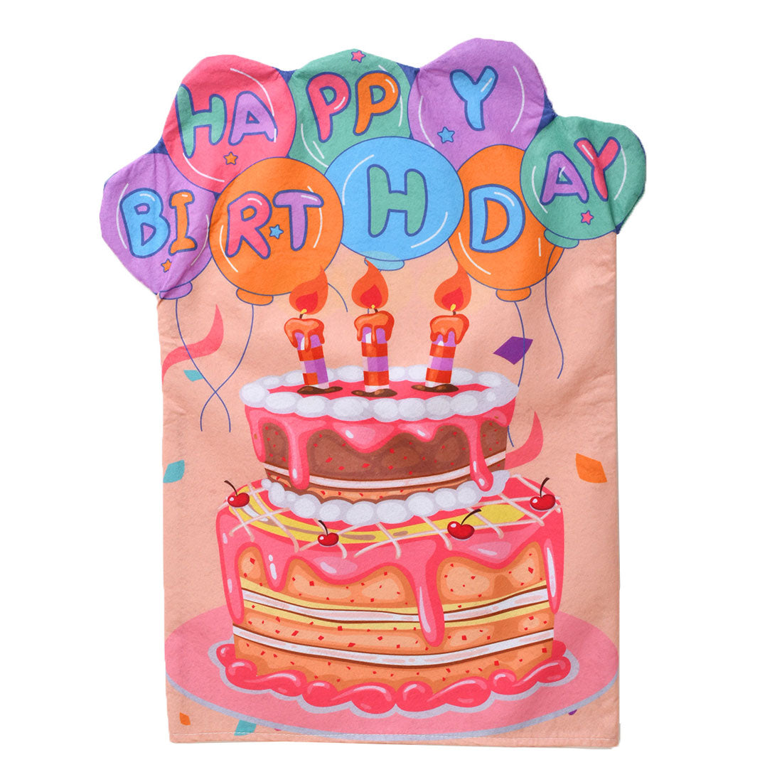 リアルスタイル REAL STYLE 椅子カバー 背もたれ チェアカバー 誕生日 飾り付け ケーキ バルーン おしゃれ ハッピーバースデー パーティー 子供 キッズ 北欧 可愛い