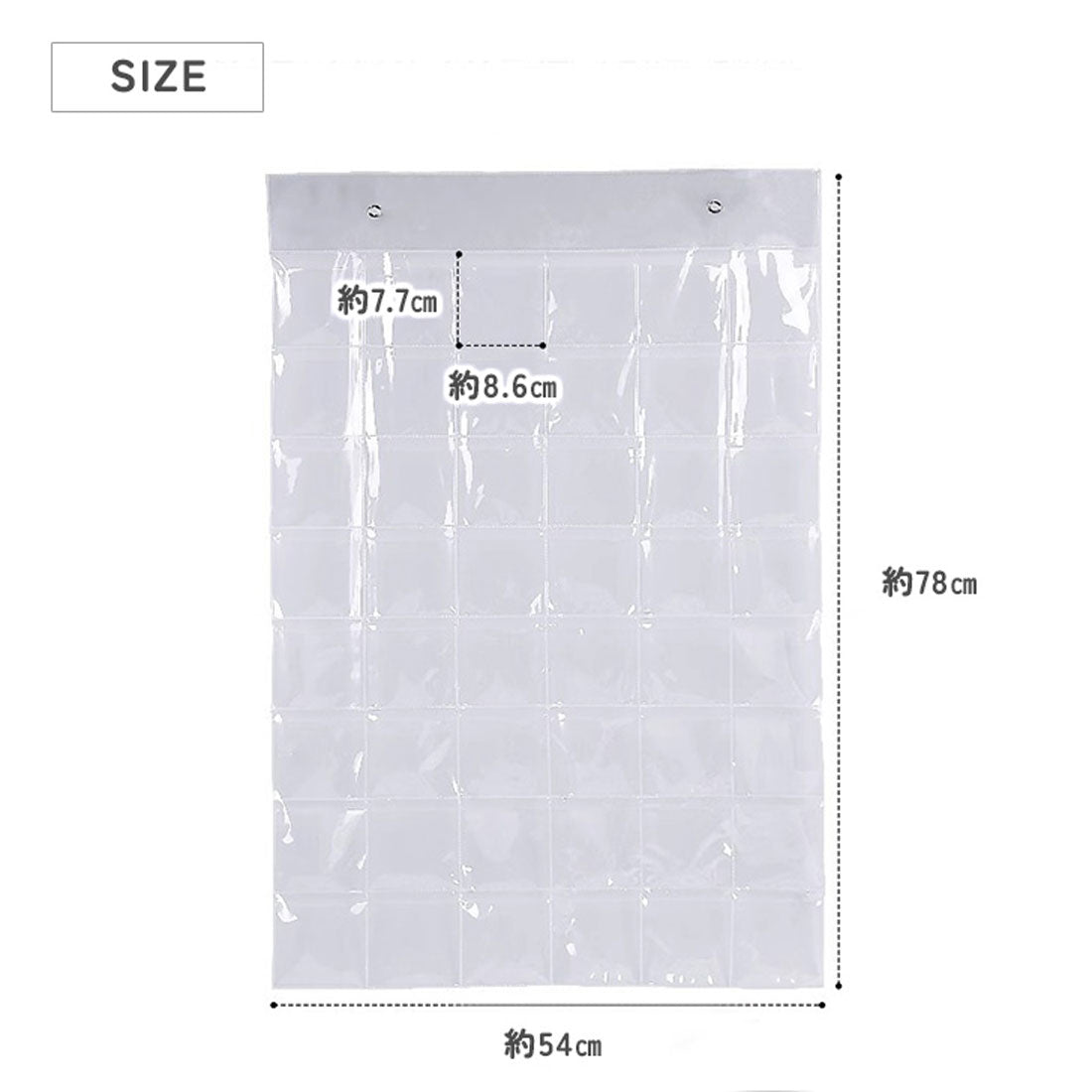 Real Style Wall Pocket Transparent Card Clear Case Storage Accessory Holder Wall-Mounted Small Item Storage Large Capacity Can Badge Collection Support Activity Photo
