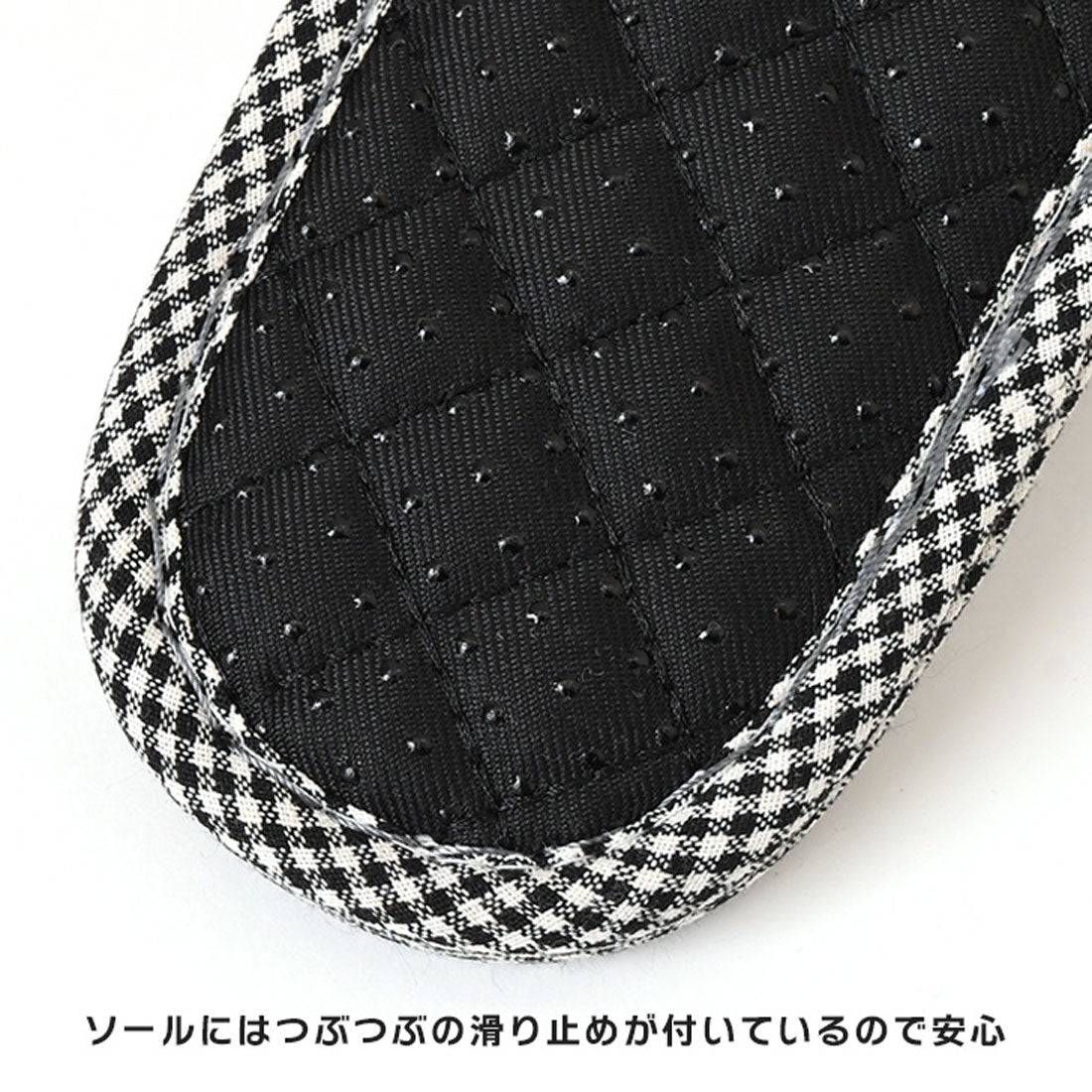 Real Style Slippers Indoor Women's Room Shoes Spring Summer Autumn Winter Stylish Guest Use Non-Slip Front Opening Cushion Sandals Lightweight Cute Check Room